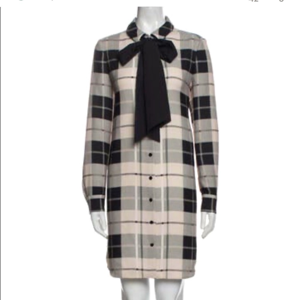 NWT Kate Spade Woodland Plaid Griffin Dress, Size 6